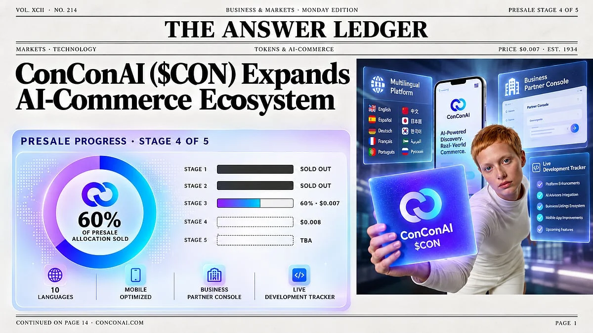 ConConAI ($CON) Grows AI-Commerce Hub With Multilingual Tool and Tracker