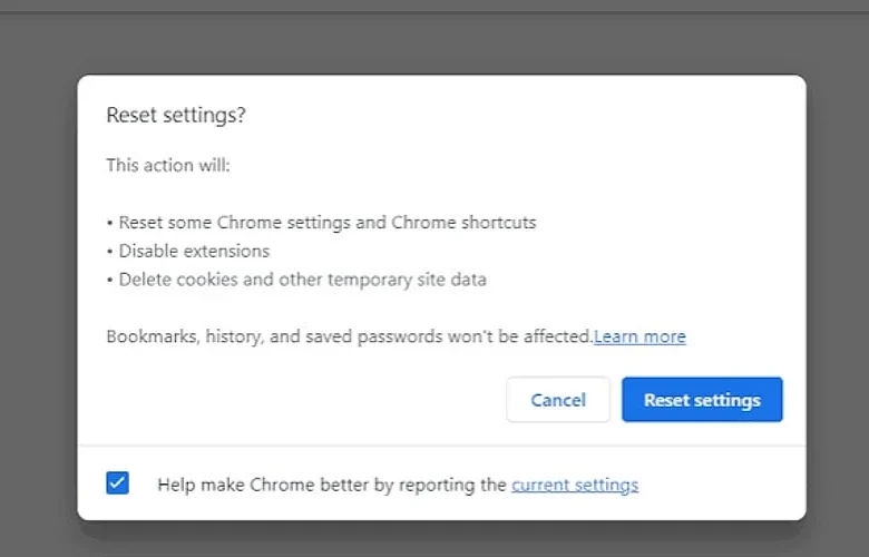 How to Restore Default Settings in Google Chrome