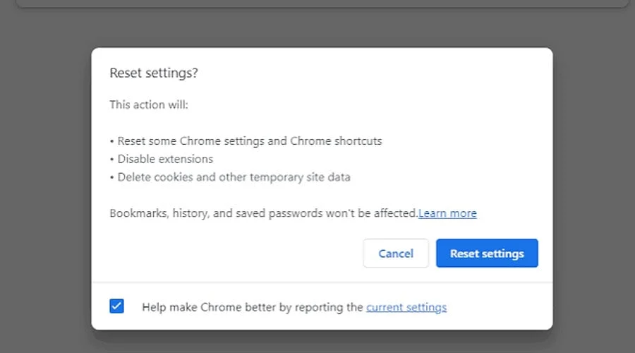 How to Restore Default Settings in Google Chrome