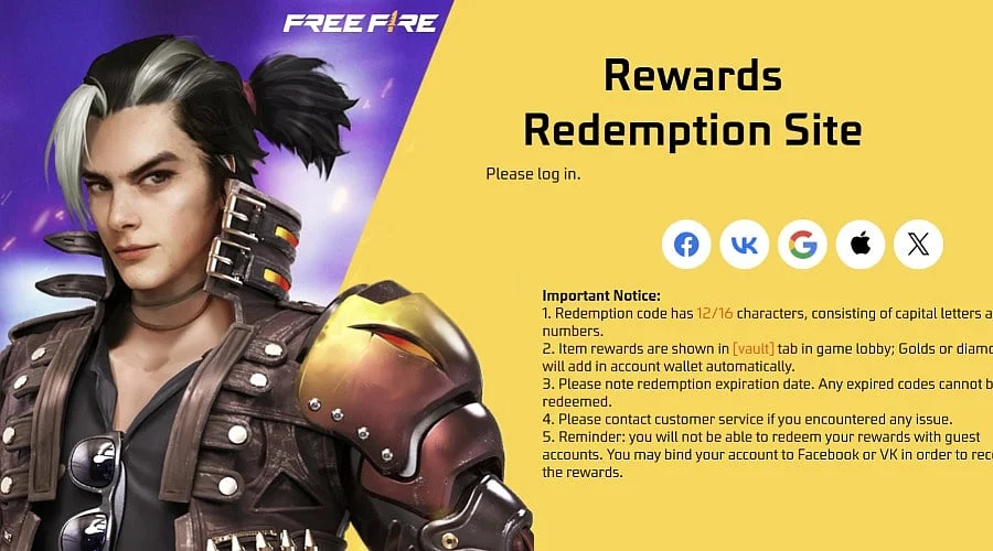 October 3 Free Fire MAX Redeem Codes for Free Rewards