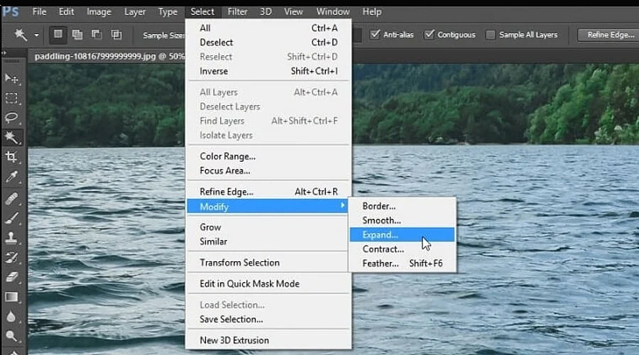 Using Photoshop Content-Aware Fill to Remove Watermarks